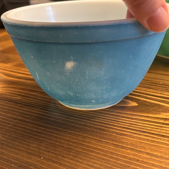 Blue and White Ceramic Bowl Pyrex - Picture 7 of 8
